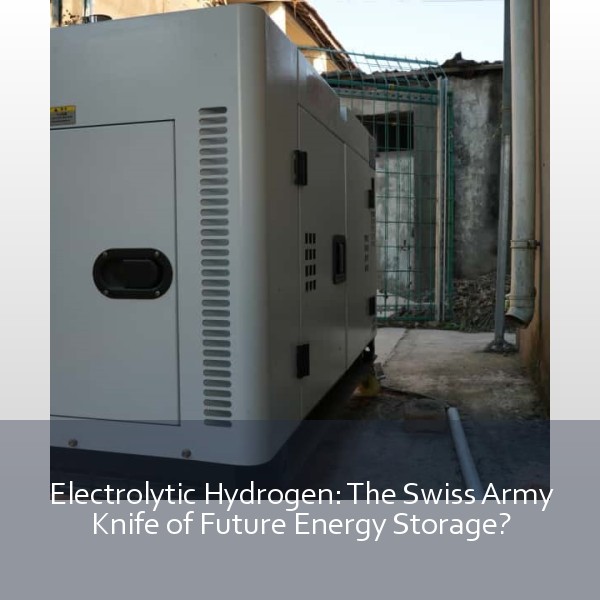 Electrolytic Hydrogen: The Swiss Army Knife of Future Energy Storage?